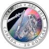 Image 1 : 2014 $20 The Canadian Space Agency, 25th Anniversary - Pure Silver Coin , Stock Photo Used For Listi