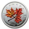 Image 1 : Autumn Colour .9999 Silver Maple Leaf $5 Coin Colour  - 1 oz. ASW