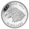 Image 1 : 2013 $20 The Bald Eagle: Portrait of Power - Pure Silver Coin, Stock Photo Used For Listing, Coin Ma