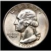 Image 2 : 1947-d Washington Quarter 25c Grades GEM Unc