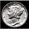 Image 2 : 1943-d Mercury Dime 10c Grades Select Unc