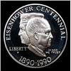 Image 2 : Proof 1990-w Eisenhower Modern Commem Dollar $1 Grades GEM++ Proof Deep Cameo