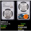 Image 1 : NGC 1902-o Morgan Dollar $1 Graded ms65 By NGC