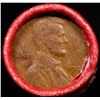 Image 2 : Mixed small cents 1c orig shotgun roll, 1920-p Lincoln Cent, Wheat Cent other end, Coca Cola Wrapper