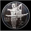 Image 2 : Proof 1995-d Olympics Gymnastics Modern Commem Dollar $1 Grades GEM++ Proof Deep Cameo
