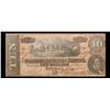 Image 2 : 1864 $10 Confederate Note, T68 Grades vf+