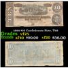 Image 1 : 1864 $10 Confederate Note, T68 Grades vf+