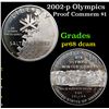 Image 1 : Proof 2002-p Olympics Modern Commem Dollar $1 Grades GEM++ Proof Deep Cameo