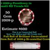 Image 1 : Shotgun Lincoln 1c roll, 2009-p Presidency 50 pcs Bank Wrapper.