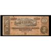 Image 2 : 1864 $10 Confederate Note, T68 Grades vf+