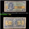 Image 1 : Military Payment Certificate (MPC)  Series 521 5c Fr. M841 Grades f, fine