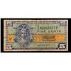 Image 2 : Military Payment Certificate (MPC)  Series 521 5c Fr. M841 Grades f, fine