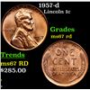 Image 1 : 1957-d Lincoln Cent 1c Grades GEM++ Unc RD