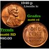 Image 1 : 1946-p Lincoln Cent 1c Grades GEM+ Unc RD