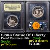 Image 1 : Proof 1986-s Statue Of Liberty Modern Commem Half Dollar 50c Graded GEM++ Proof Deep Cameo By USCG