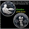 Image 1 : Proof 1993-s Silver Bill of Rights Modern Commem Half Dollar 50c Grades GEM++ Proof Deep Cameo