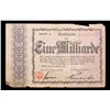 Image 2 : 1923 Weimar Germany 1 Milliarde Mark Note P#M27 Grades vf+