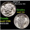 Image 1 : 1942-p Mercury Dime 10c Grades GEM++ FSB