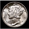 Image 2 : 1942-p Mercury Dime 10c Grades GEM++ FSB