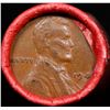 Image 2 : Mixed small cents 1c orig shotgun roll, 1947-p Lincoln Cent, Wheat Cent other end, Coca Cola Wrapper