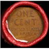 Image 3 : Mixed small cents 1c orig shotgun roll, 1917-s Lincoln Cent, Wheat Cent other end, Coca Cola Wrapper