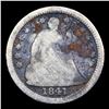 Image 2 : 1841-o Seated Liberty Half Dime 1/2 10c Grades vg details