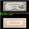 Image 1 : 1942 Philippines (Japanese WWII Occupation) 10 Pesos Banknote P#_108 Grades Select CU