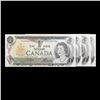 Image 2 : 4x Consecutive 1969-1975 Canada 1 Dollar Banknotes, All CU! P# 85c, Sig. Crow & Bouey Grades CU