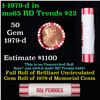 Image 1 : Shotgun Lincoln 1c roll, 1979-d 50 pcs Brandt 50c Wrapper.