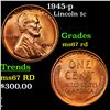 Image 1 : 1945-p Lincoln Cent 1c Grades GEM++ Unc RD