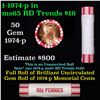 Image 1 : Shotgun Lincoln 1c roll, 1974-p 50 pcs Bank Wrapper.