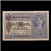 Image 2 : 1917 Imperial Germany 5 Mark Note P: 56B Grades vf+