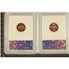 Image 2 : 2 SLABBED LINCOLN CENTS: 1981-S CAMEO PR70 &