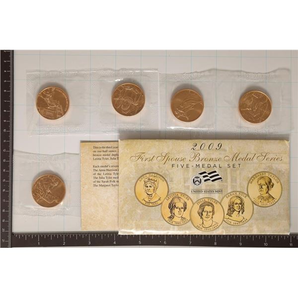 2009 5 MEDAL SET 1ST SPOUSE BRONZE IN