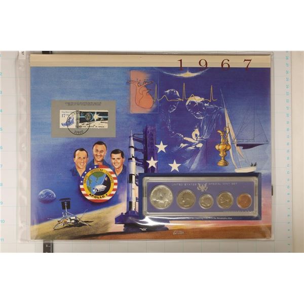 1967 US SPECIAL MINT SET "DEATH OF 3 APOLLO