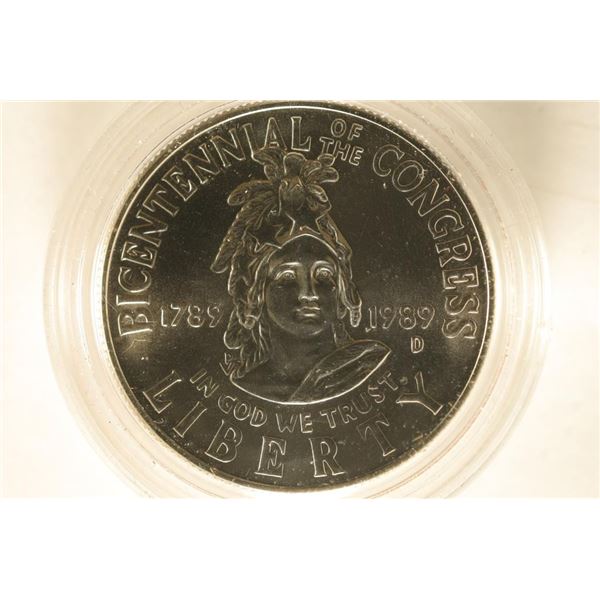 1989-D US PROOF HALF DOLLAR. BICENTENNIAL OF