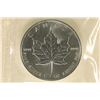 Image 1 : 1990 CANADA SILVER $5 MAPLE LEAF COIN (BU)
