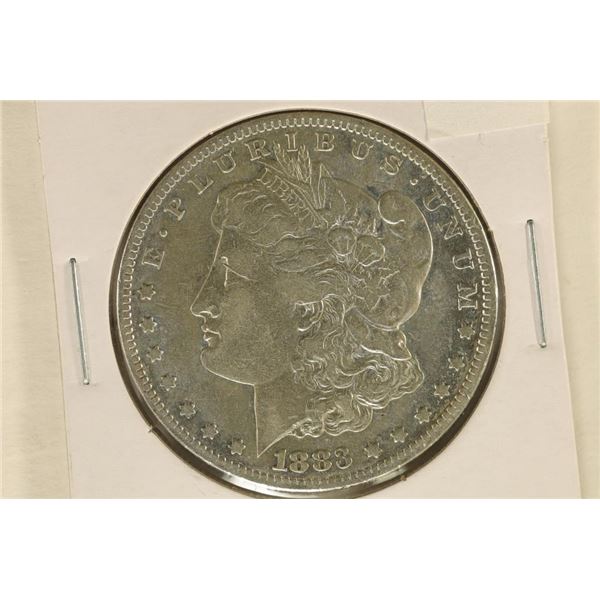 1883-S MORGAN SILVER DOLLAR. DISCOLORATION