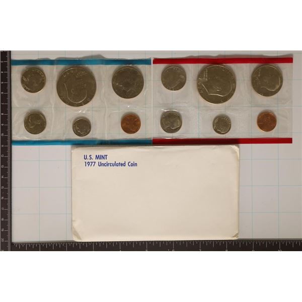 1977 US MINT SET (UNC) P/D (WITH ENVELOPE)