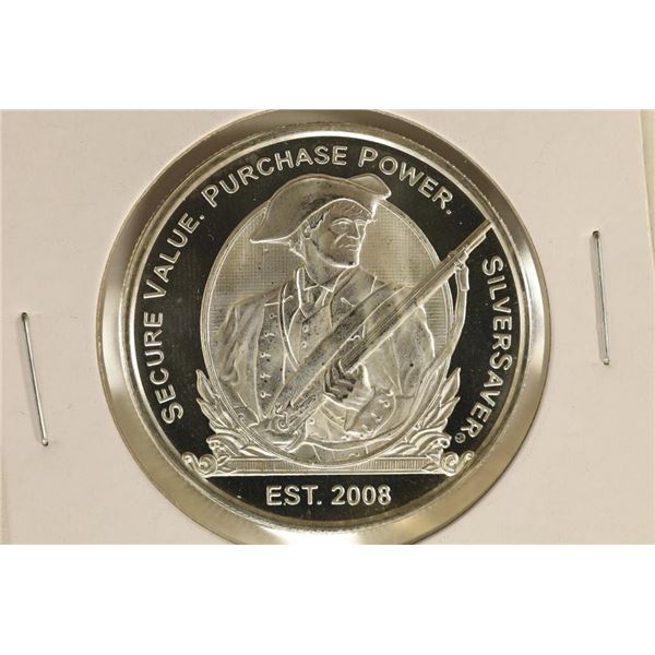 1 TROY OZ .999 FINE SILVER PF ROUND MASS METAL