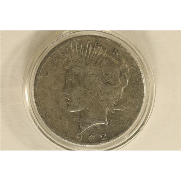 1922 PEACE SILVER DOLLAR