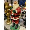 Image 2 : STATUE OF SANTA CLAUS WITH BELL & GIFT BAG APPROX 74" TALL