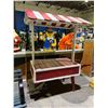 Image 2 : 2-PC 1 WHEEL WOOD VENDOR CART