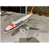 Image 1 : HAPAG-LLOYD D-AHLW MODEL AIRPLANE ON STAND 18" LONG