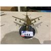 Image 2 : BRASS MODEL AIRPLANE ON MARBLE STAND 13" LONG