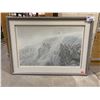 Image 1 : FRAMED LEP (10,898/13,000) TITLED "ARCTIC CLIFFS WHITE WOLVES" BY ROBERT BATEMAN WITH COA 41"X30"