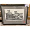 Image 1 : FRAMED ARTIST SIGNED LEP (97/250) TITLED "BIGHORN COUNTRY" 27"X21"