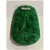 Image 1 : SPINACH GREEN JADEITE DRAGON PENDANT