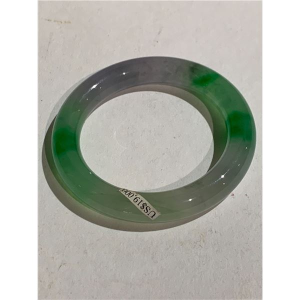 LAVENDER AND GREEN JADEITE BANGLE