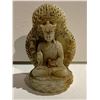 Image 1 : NEPAL PALE WHITE CARVED STONE FIGURE OF BUDDHA